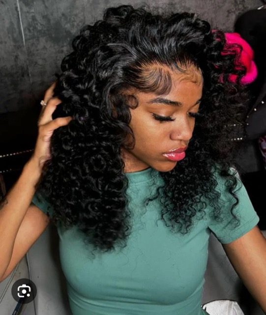 Quick Weave Curly Hair Flip Over